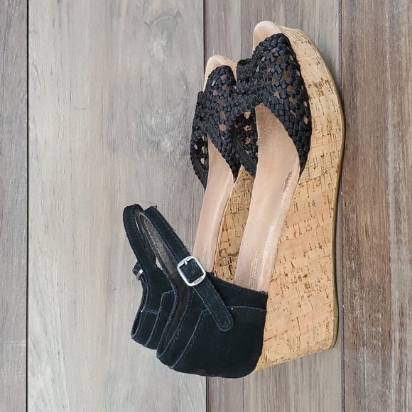 Toms Women Wedge Platform Sandal shoes heels s 8 - Picture 2 of 13